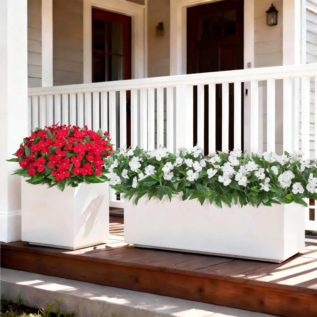 Bassion Artificial impatiens, 6 bundles in Multicolor, view 2