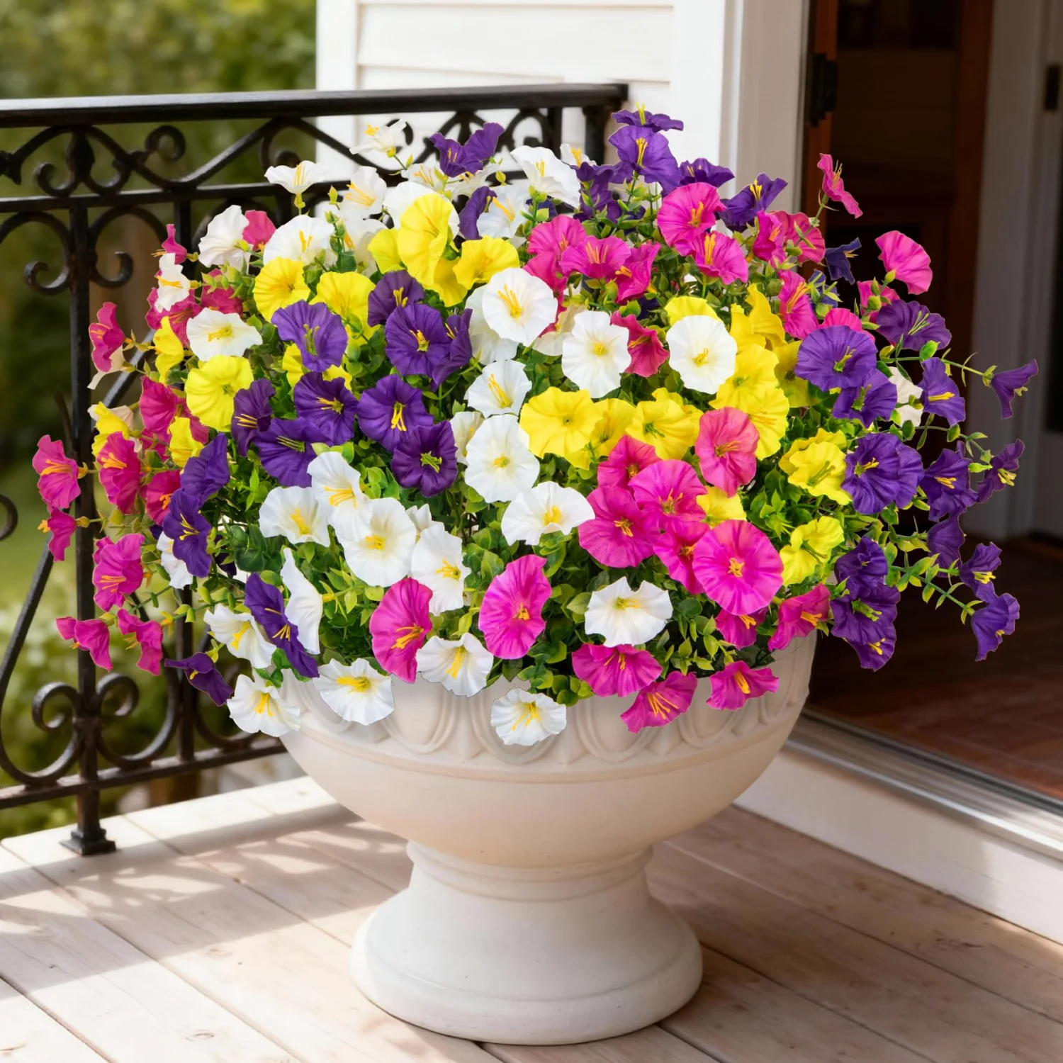 Bassion Morning glory with eucalyptus, 20 bundles in Mixed