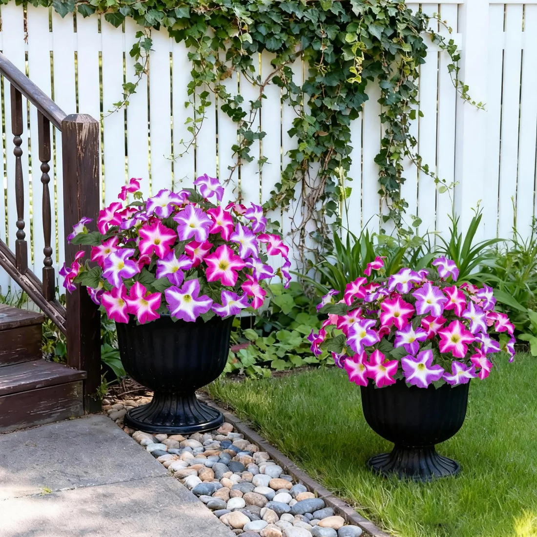 Bassion Fake petunias, 4 pack in Fuchsia, view 5