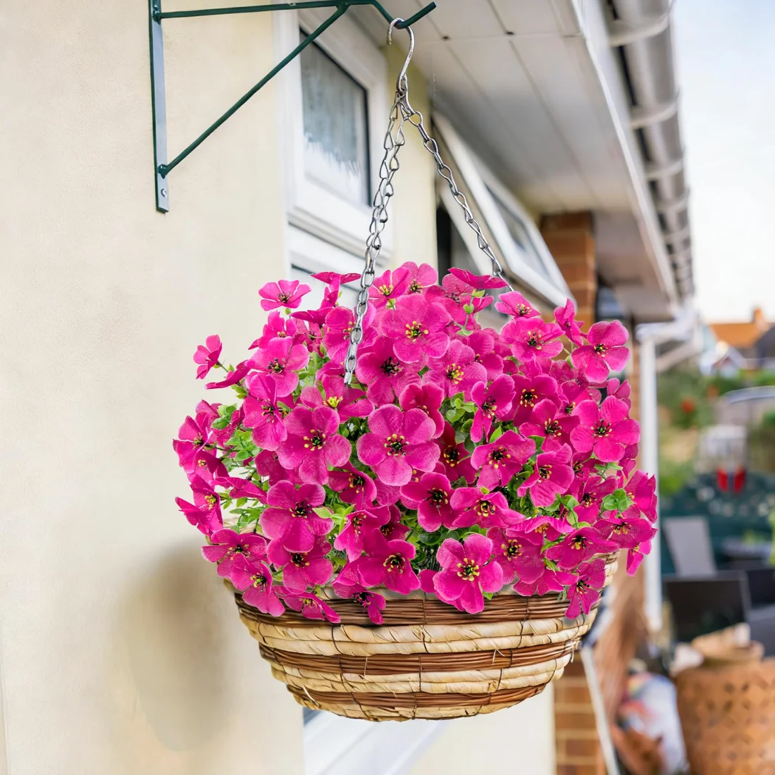 Bassion Artificial violets, 20 bundles in Fuchsia, view 2