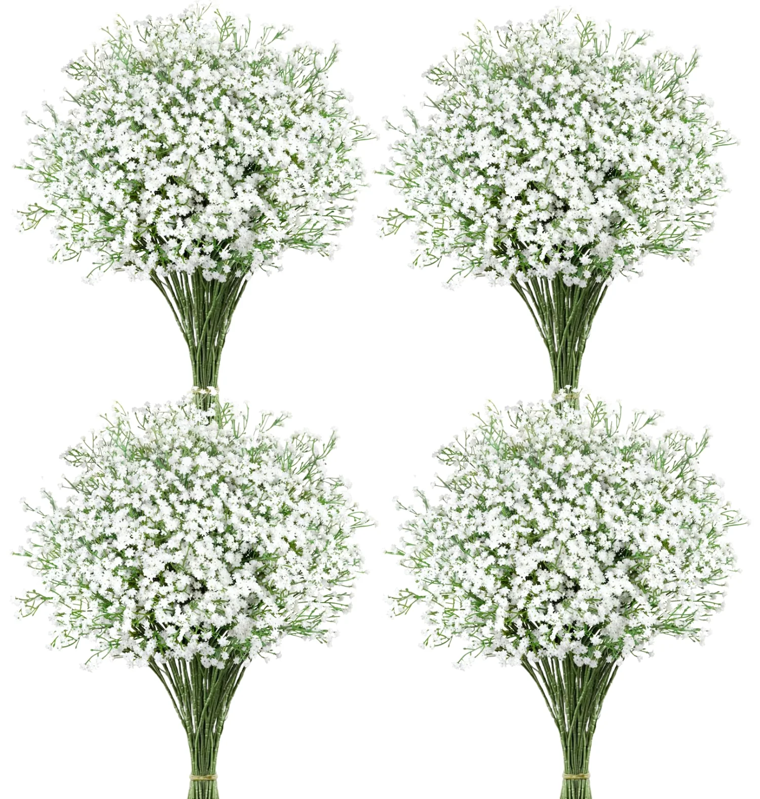 Bassion Baby's breath stems in White, 18 pieces