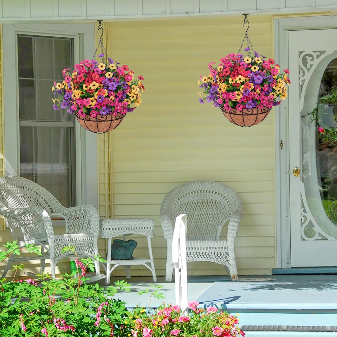 Bassion Hanging basket kit with 12 flower bundles in Mixed, view 5