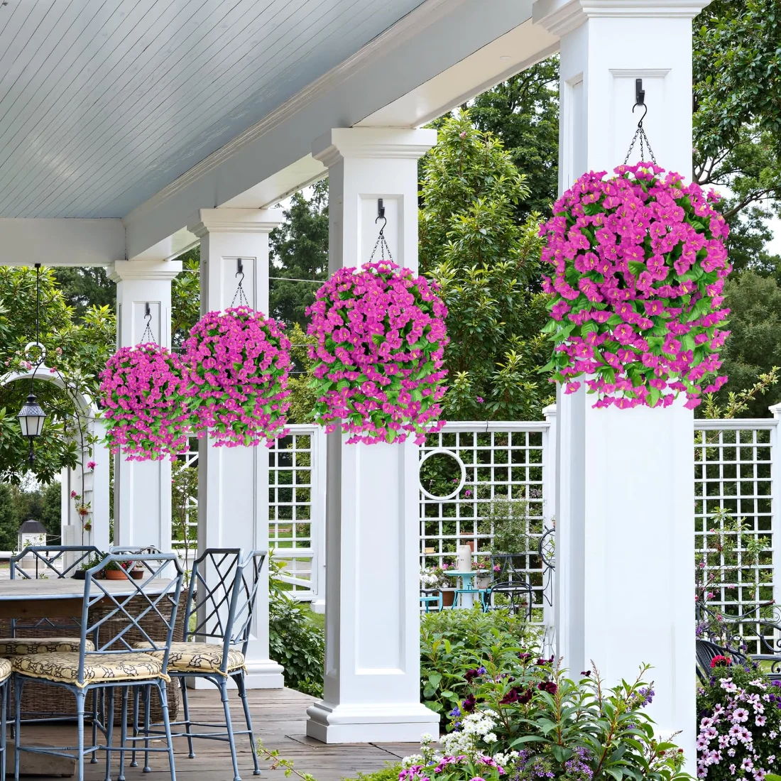 Bassion Hanging petunias, 2 pack in Fuchsia, view 3