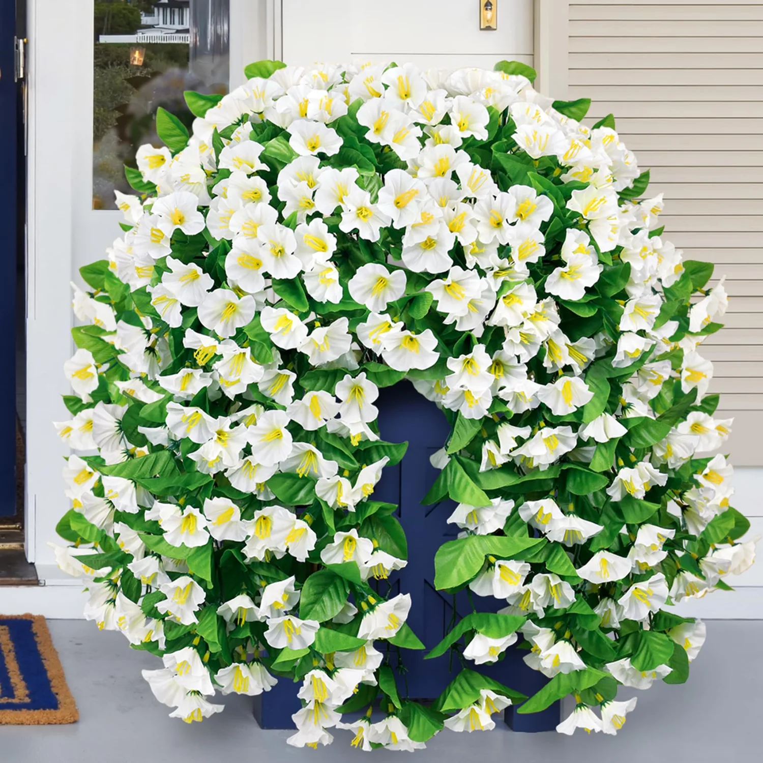 Bassion Hanging petunias, 2 pack in White