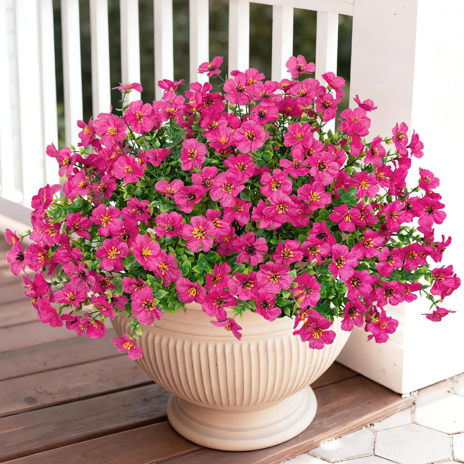 Bassion Outdoor flower bundles, 24 pack in Fuchsia