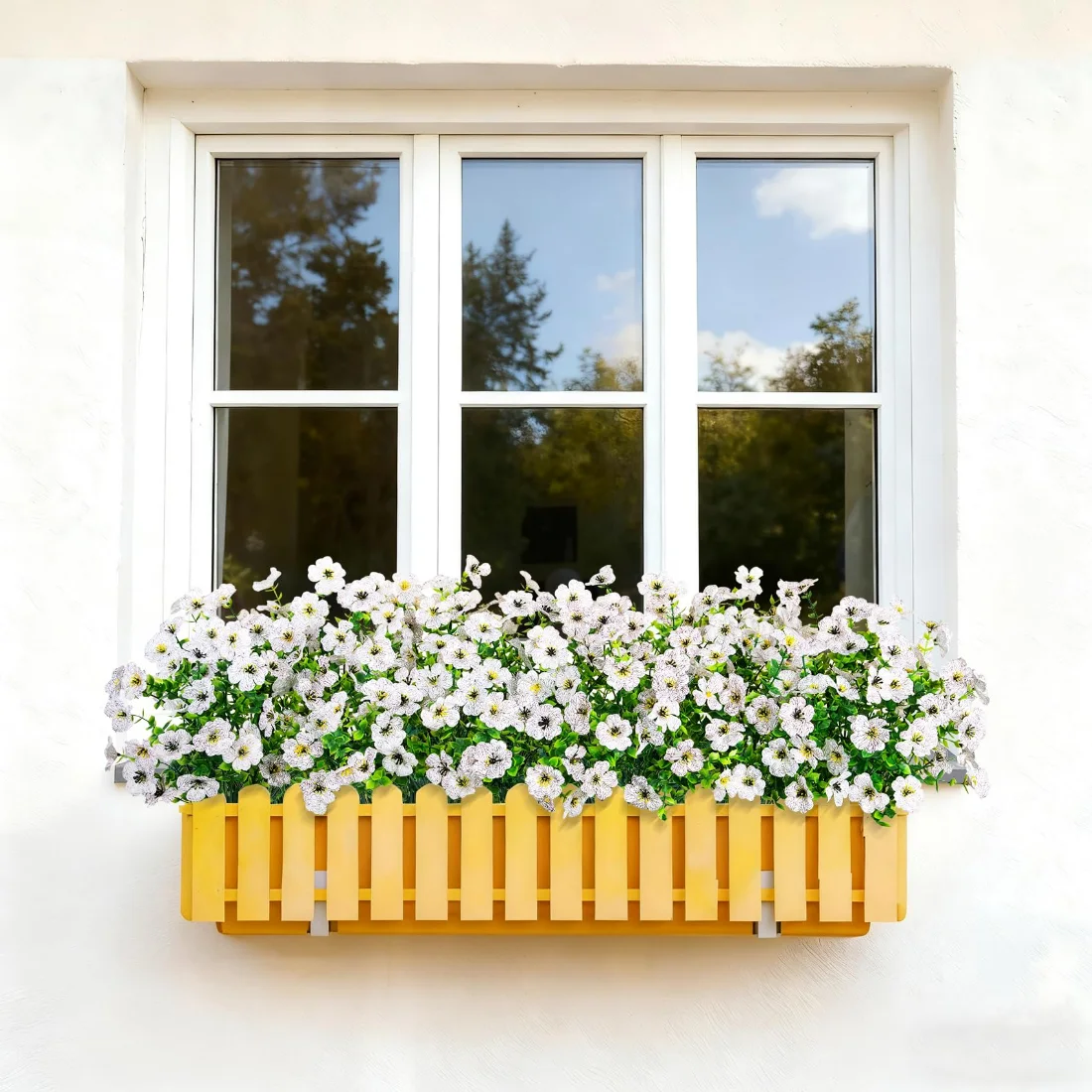 Bassion Outdoor flower bundles, 24 pack in White, view 4