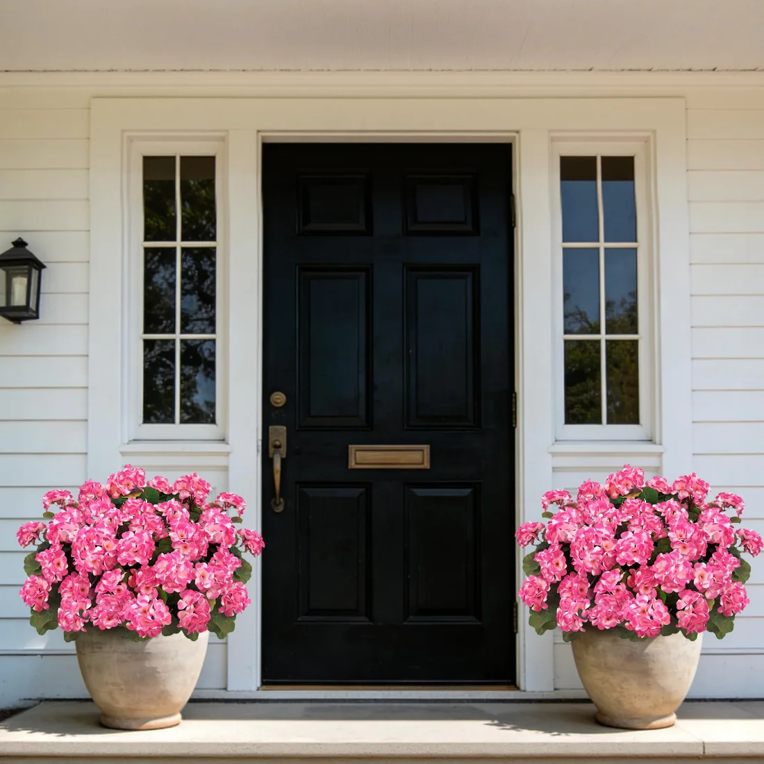 Bassion Fake geraniums, 6 pack in Pink, view 2