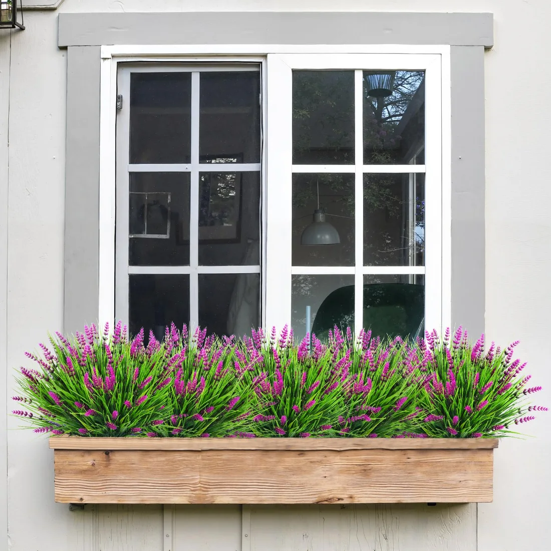 Bassion Fake lavender, 24 bundles in Fuchsia, view 2