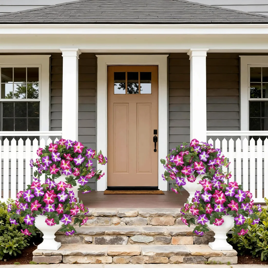 Bassion Petunia bushes, 2 pack in Fuchsia, view 3
