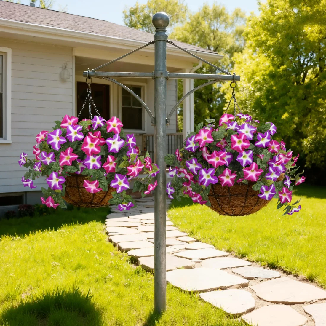 Bassion Petunia bushes, 2 pack in Fuchsia, view 4