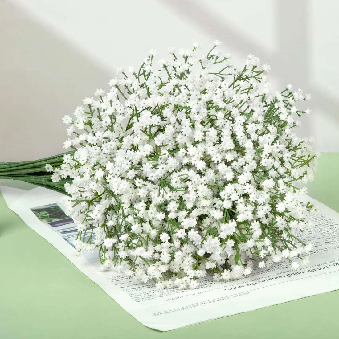Bassion Baby's breath stems in White, 24 pieces, view 2
