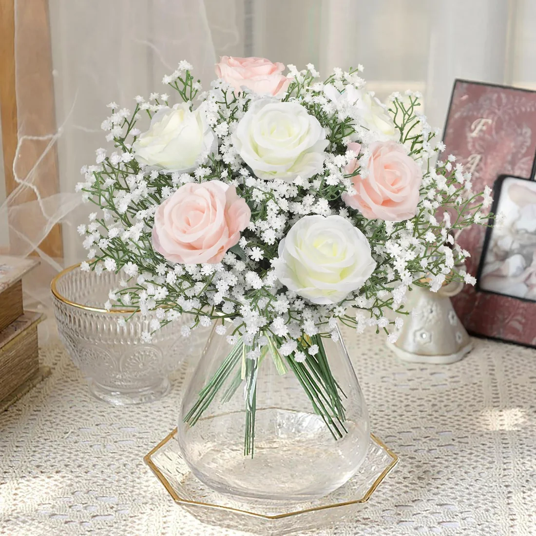 Bassion Baby's breath stems in White, 24 pieces, view 3