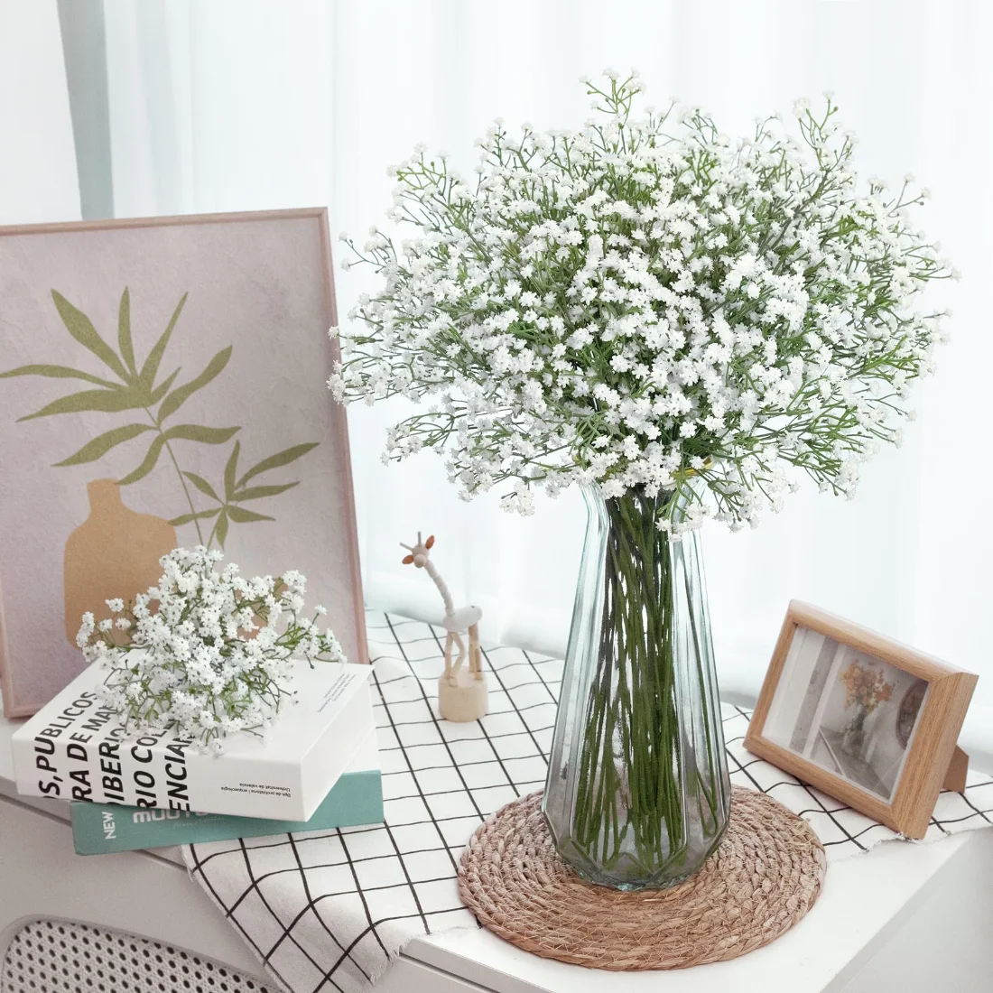 Bassion Baby's breath stems in White, 24 pieces, view 4