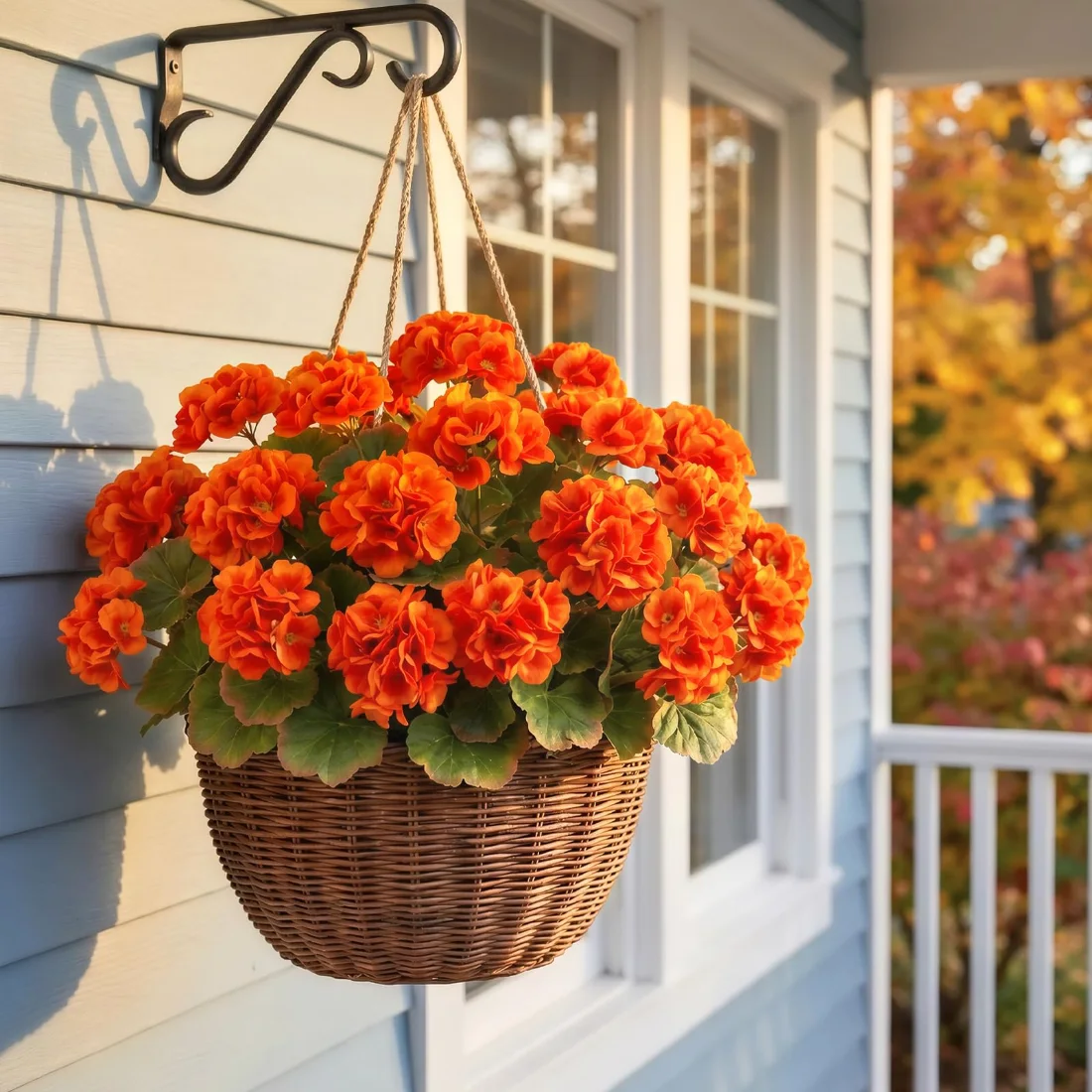 Bassion Fall geraniums, 6 pack in Orange, view 4