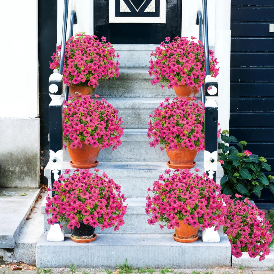 Bassion Outdoor flower bundles, 24 pack in Fuchsia, view 2