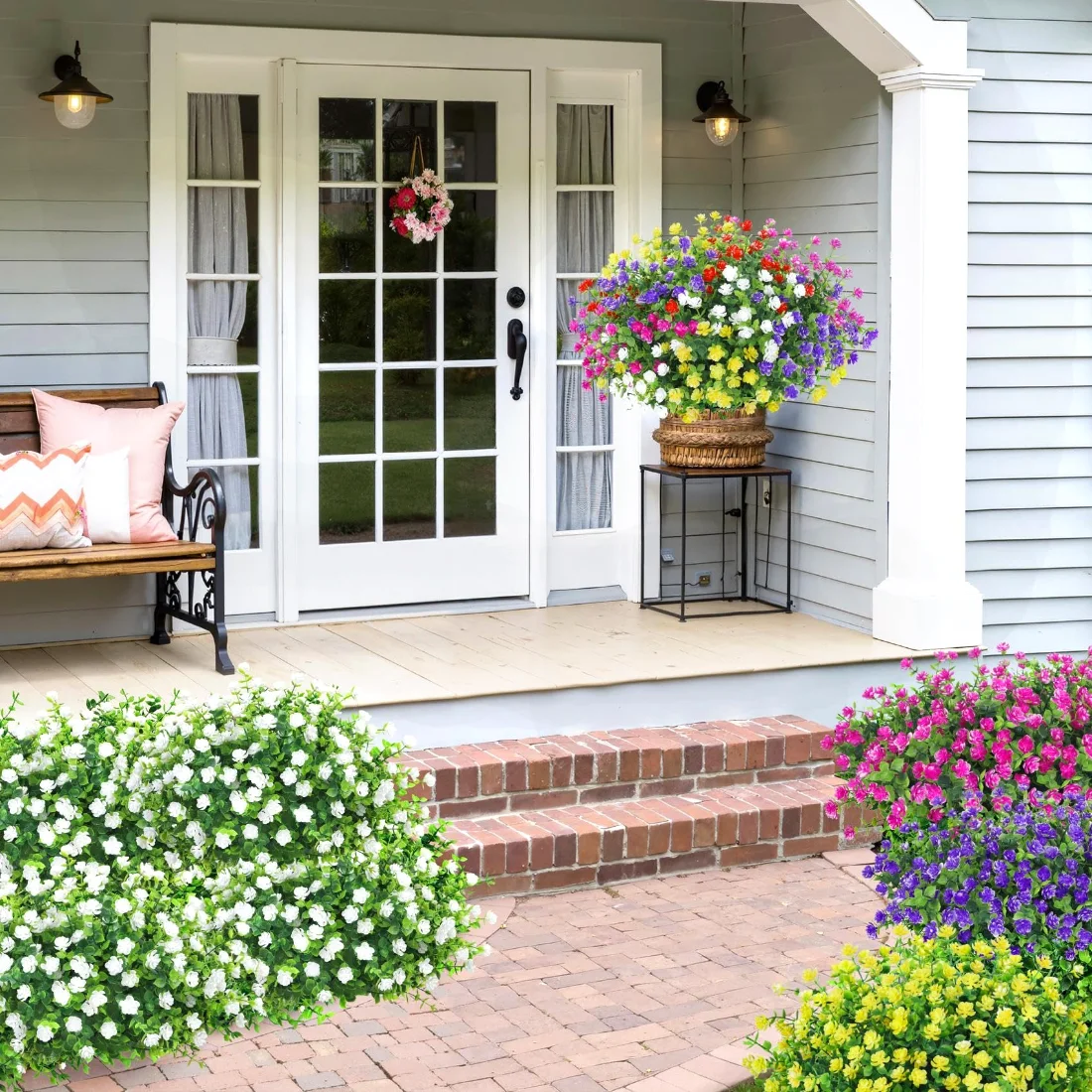 Bassion Boxwood blossom bundles, 20 pack in Fuchsia, view 5
