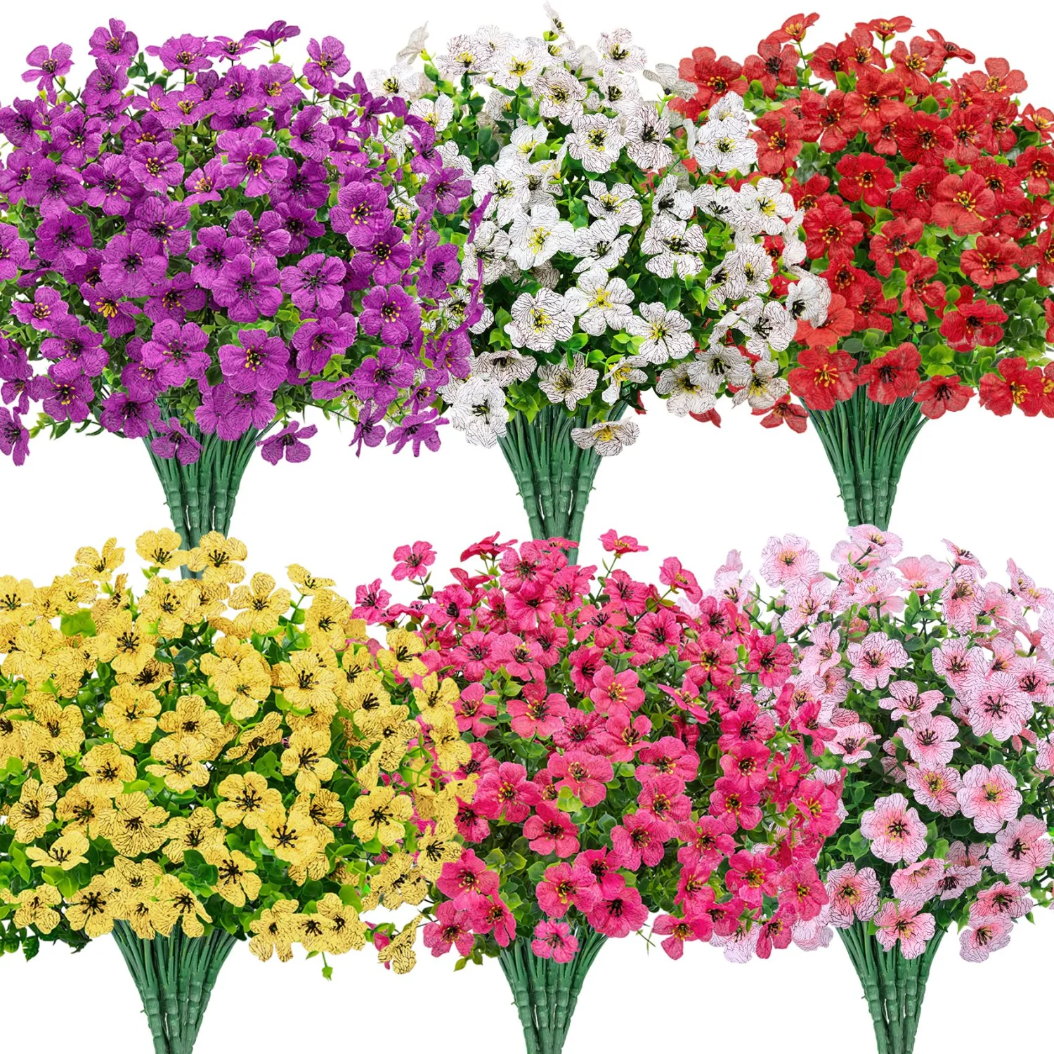 Bassion Outdoor flower bundles, 24 pack in Mixed
