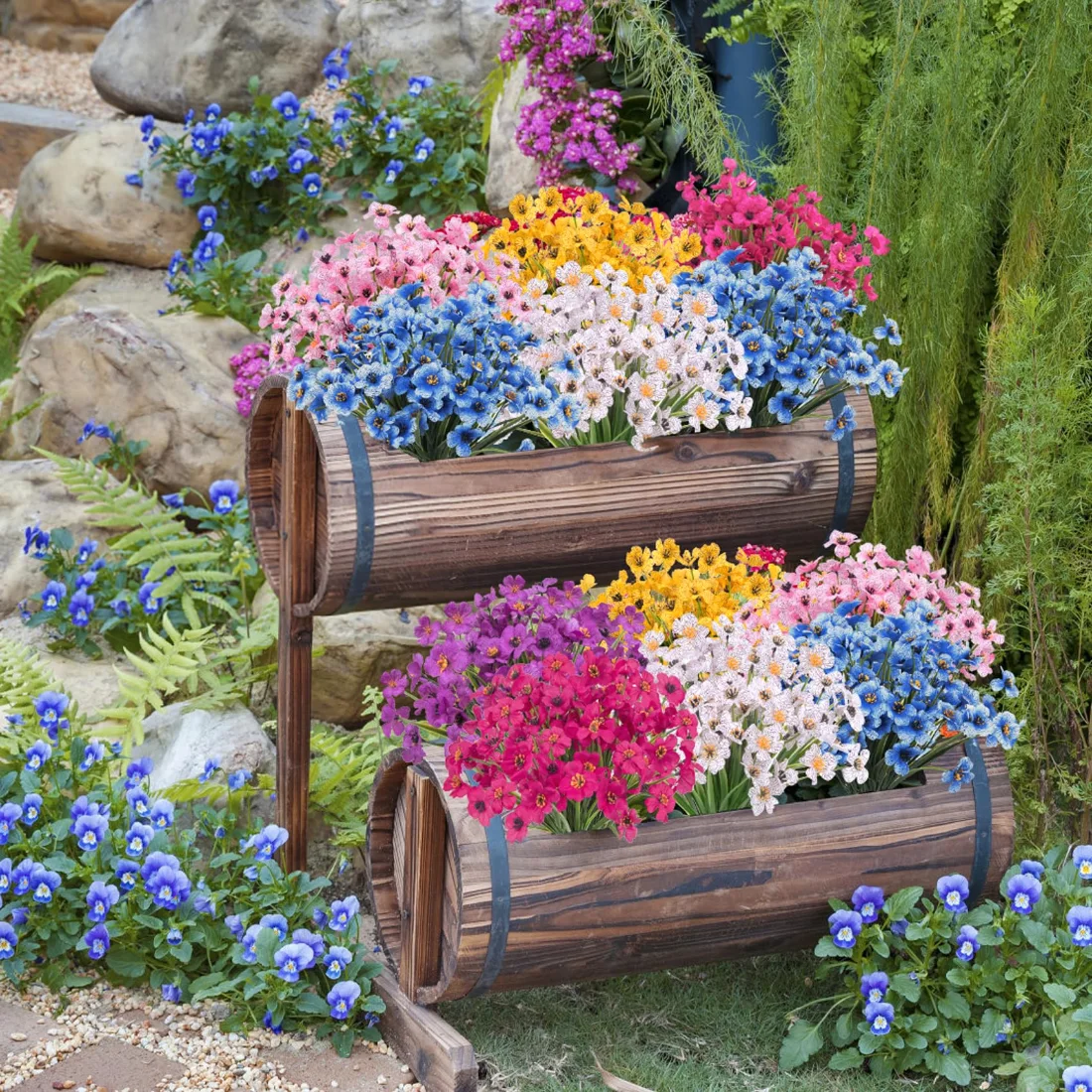 Bassion Five-stem outdoor bundles, 24 pack in Multicolor, view 3